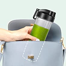Personal Blender with 2 x 20oz Travel Bottle and Coffee/Spices Jar