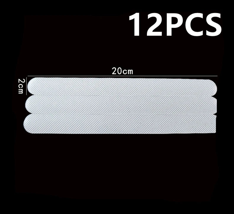 12PCS Bathroom Slip Transparent Pad