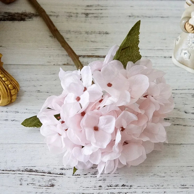 Bundle Silk Hydrangea Autumn Vase for Home Decor