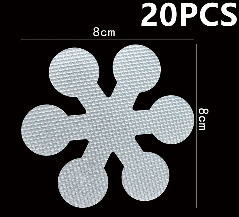 12PCS Bathroom Slip Transparent Pad
