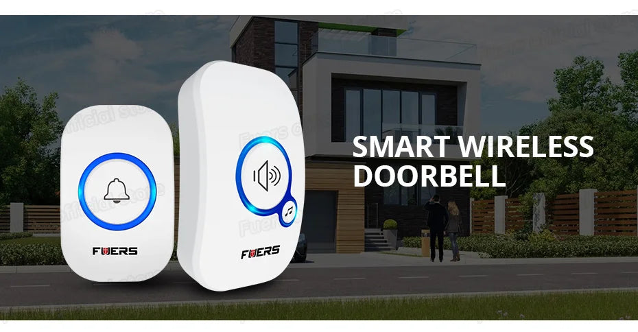Fuers M557 Doorbell Waterproof Wireless Chime Home Doorbell