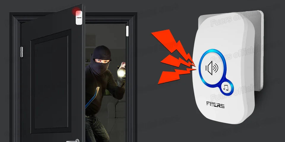Fuers M557 Doorbell Waterproof Wireless Chime Home Doorbell