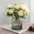 Bundle Silk Hydrangea Autumn Vase for Home Decor