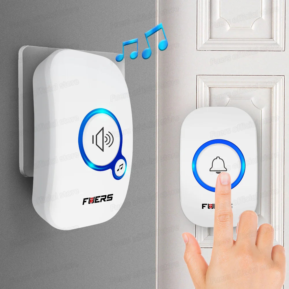 Fuers M557 Doorbell Waterproof Wireless Chime Home Doorbell