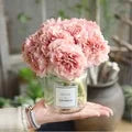 Bundle Silk Hydrangea Autumn Vase for Home Decor