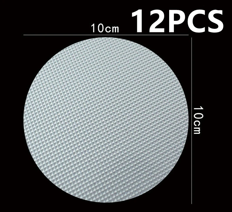12PCS Bathroom Slip Transparent Pad