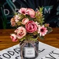 Bundle Silk Hydrangea Autumn Vase for Home Decor
