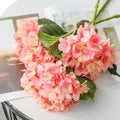 Bundle Silk Hydrangea Autumn Vase for Home Decor