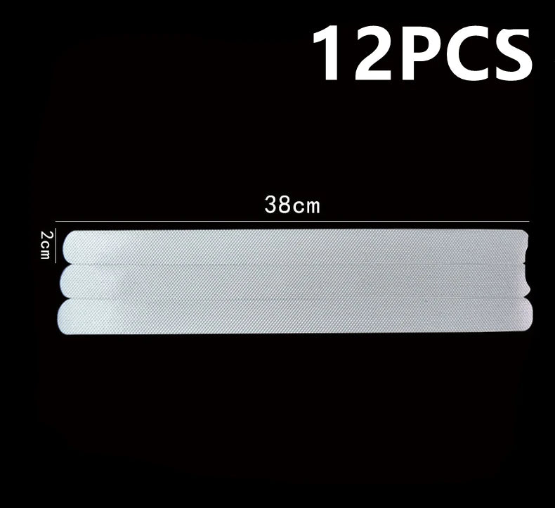 12PCS Bathroom Slip Transparent Pad