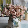Bundle Silk Hydrangea Autumn Vase for Home Decor