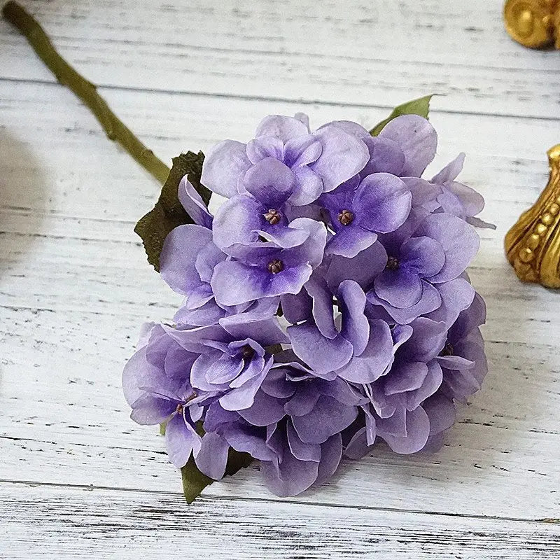 Bundle Silk Hydrangea Autumn Vase for Home Decor