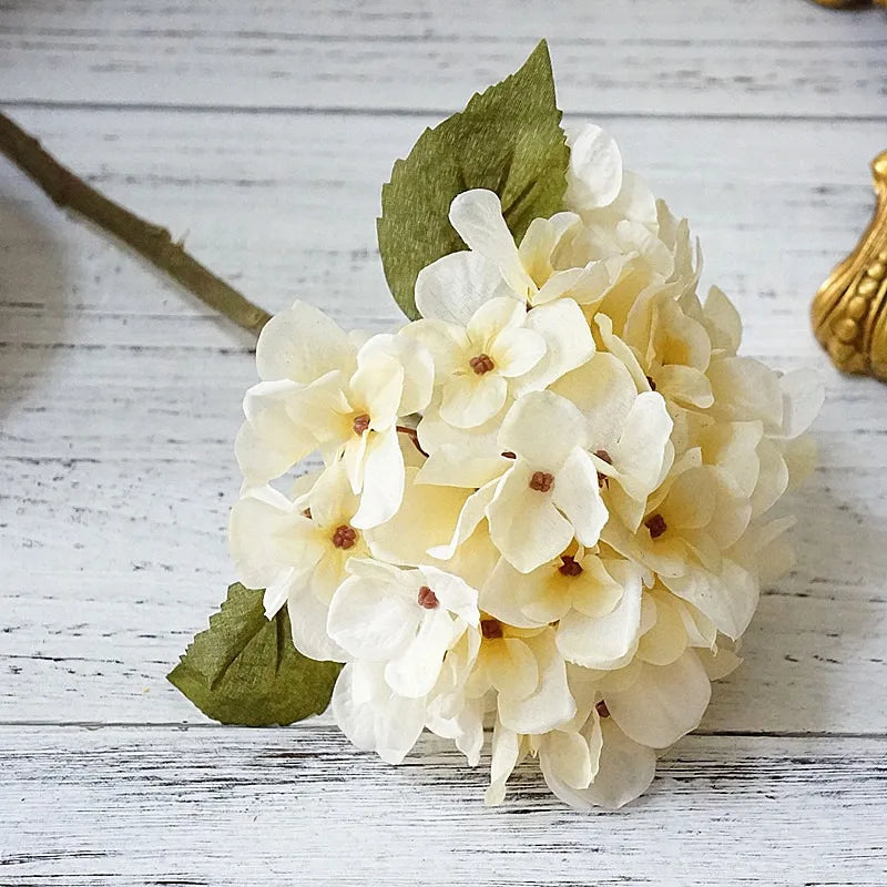 Bundle Silk Hydrangea Autumn Vase for Home Decor