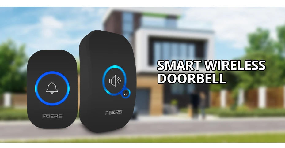 Fuers M557 Doorbell Waterproof Wireless Chime Home Doorbell