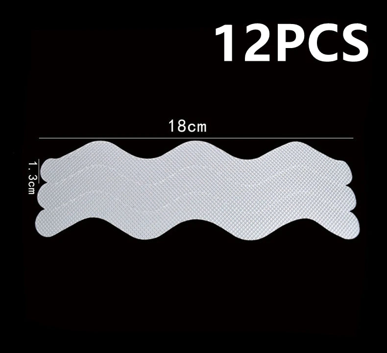12PCS Bathroom Slip Transparent Pad