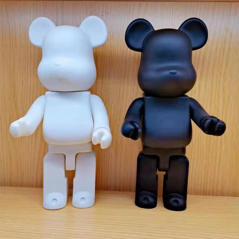 28cm Bear Statue Paint Block Bear Decor Desktop Ornaments