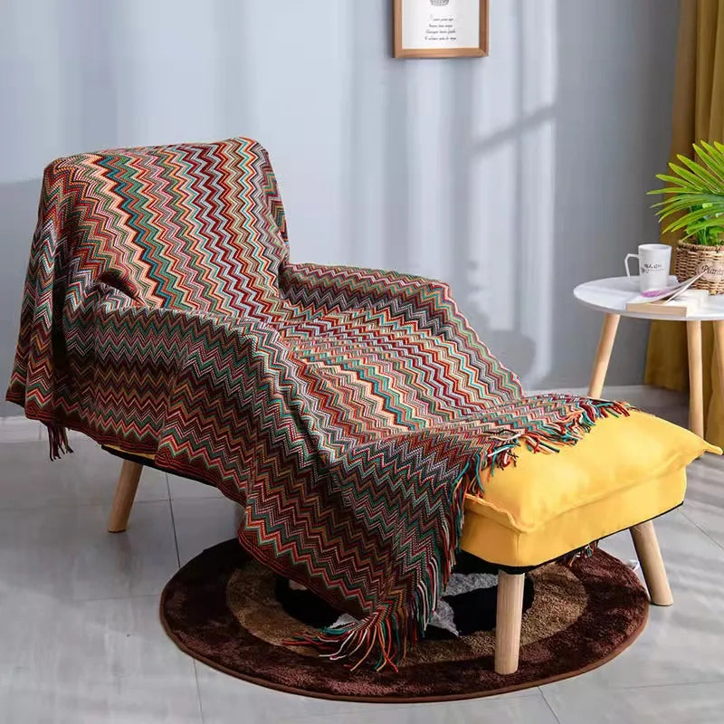 Boho Plaid Blanket