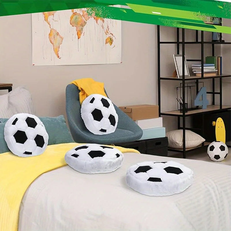 Plush Soccer Ball Throw Pillow Cushion