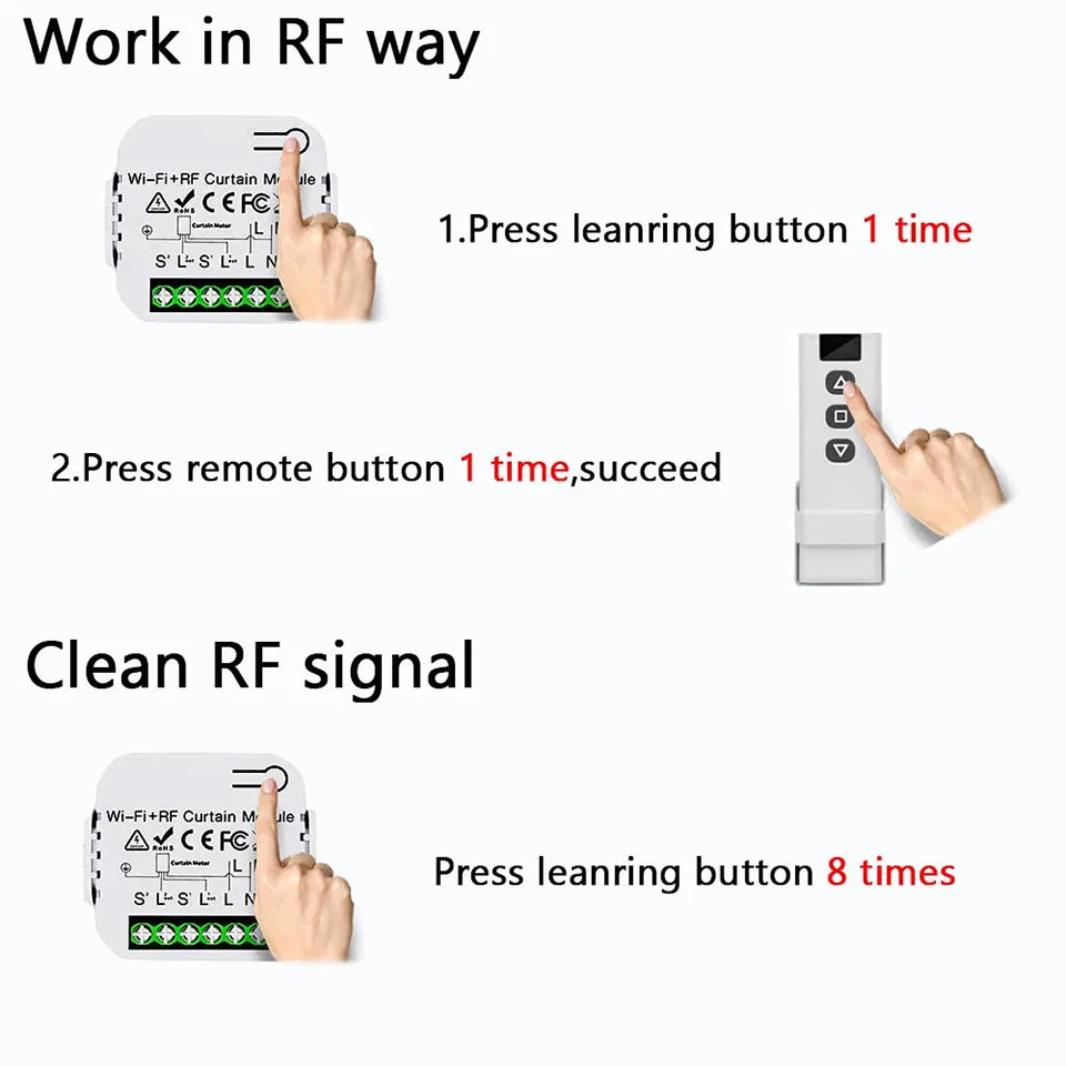 Tuya Smart WiFi Curtain Switch