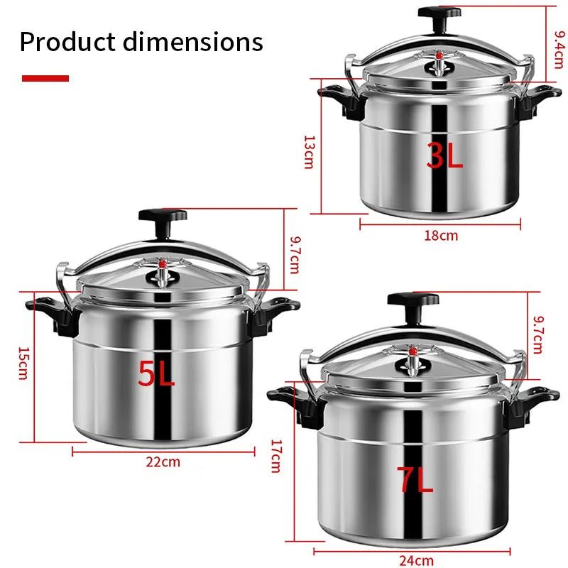 Professional Pressure Cooker Heavy-Duty Aluminum