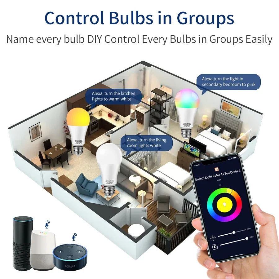 Tuya Smart WiFi LED Light Bulbs