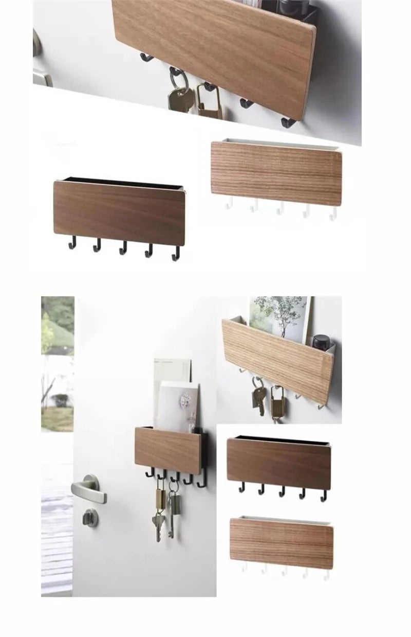 Wall Hanging Bamboo Key Hanger Holder