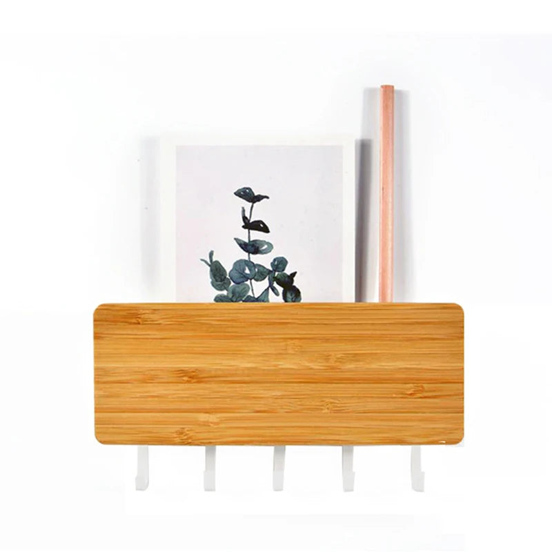 Wall Hanging Bamboo Key Hanger Holder