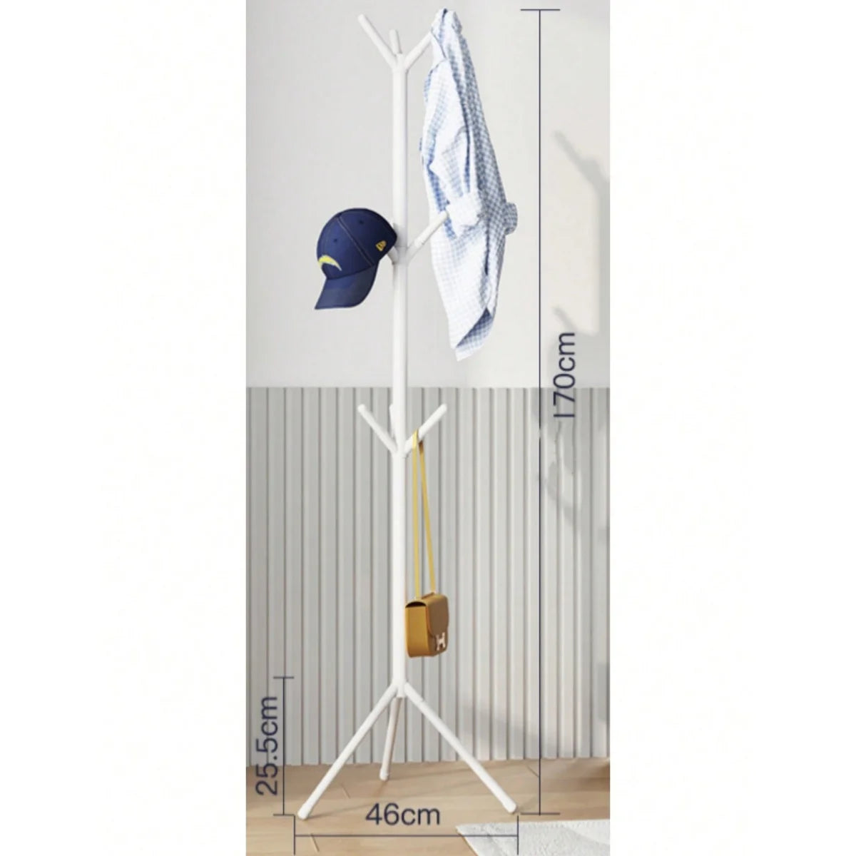 Solid Color Metal Clothing and Hat Storage