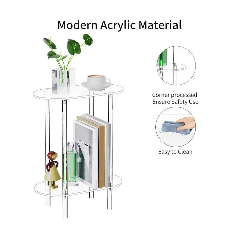 Sofa Table Side Transparent Tea Tables