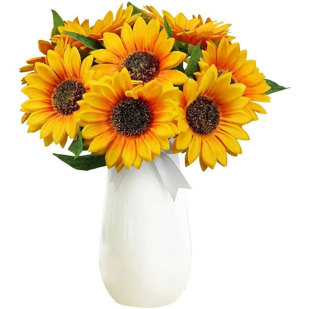 7 Heads Artificial Sunflower Flowers Bouquet
