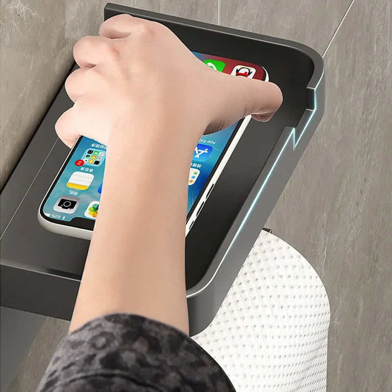 Plastic Toilet Paper Holder Storage Rack