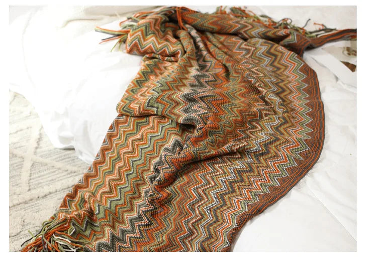 Boho Plaid Blanket