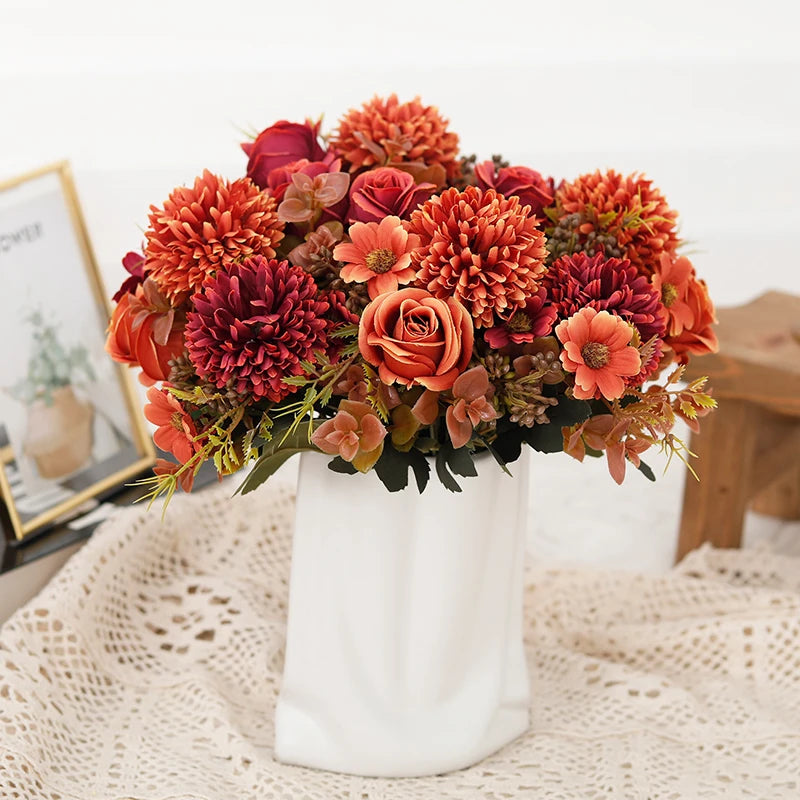 Rose Artificial Dandelion Flowers