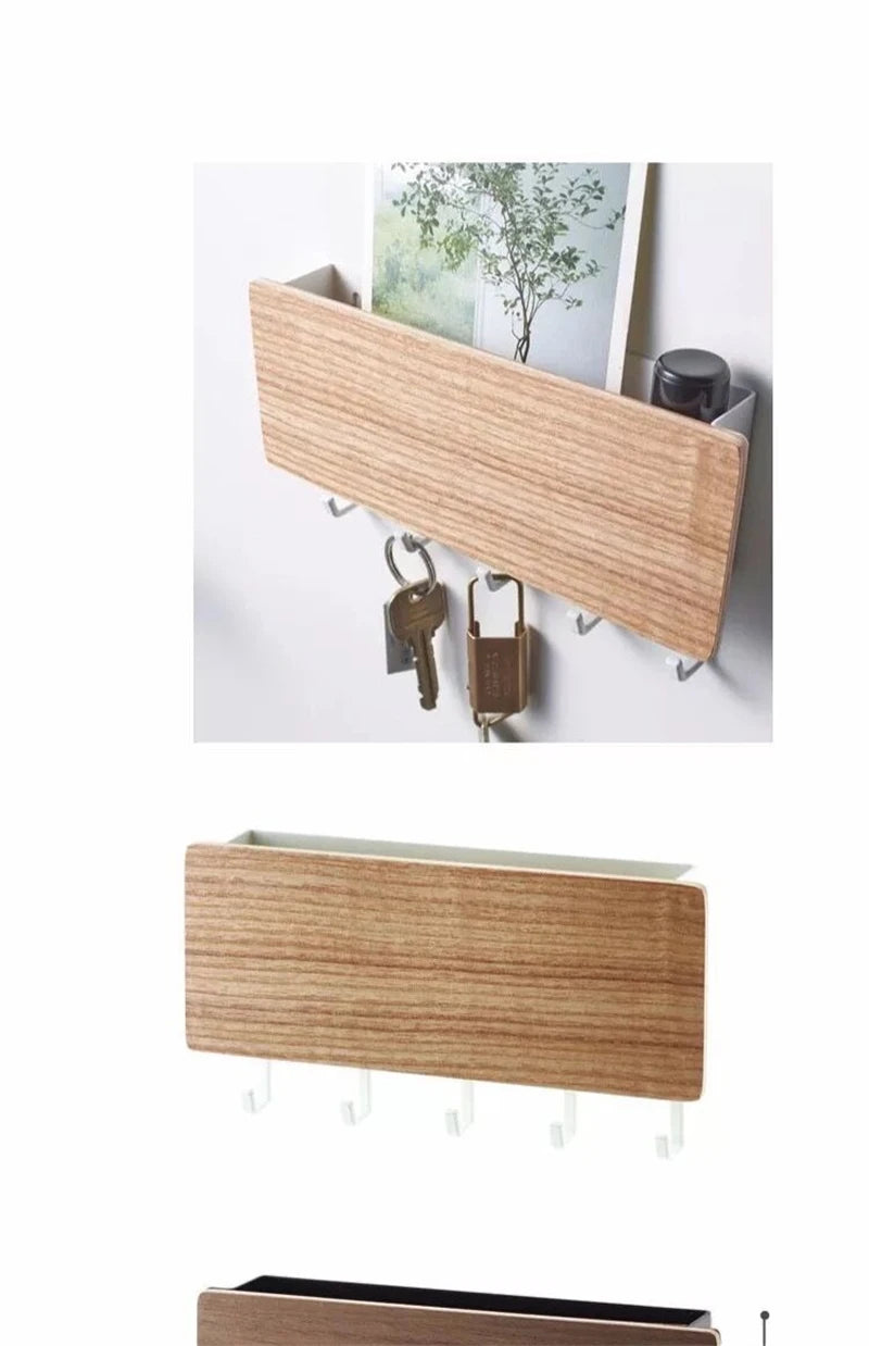 Wall Hanging Bamboo Key Hanger Holder
