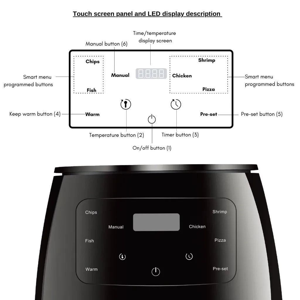 6L Air fryer Multi-functional