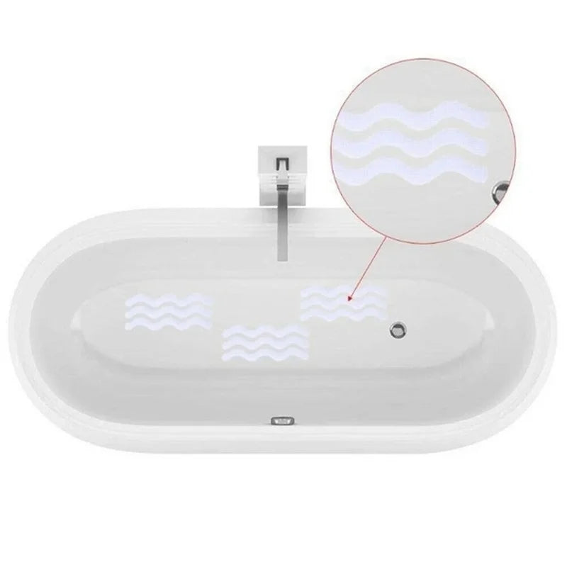 12PCS Bathroom Slip Transparent Pad