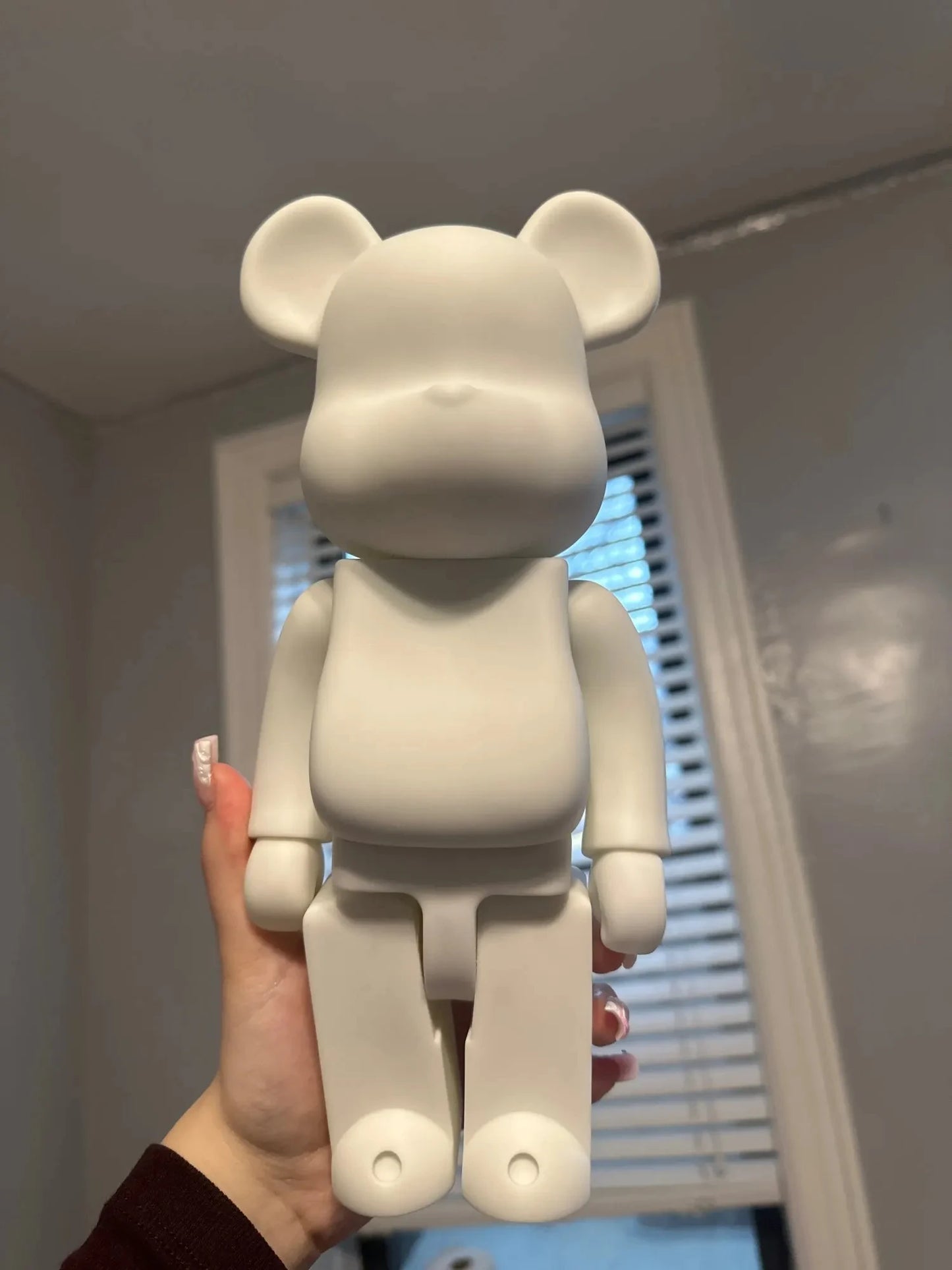 28cm Bear Statue Paint Block Bear Decor Desktop Ornaments