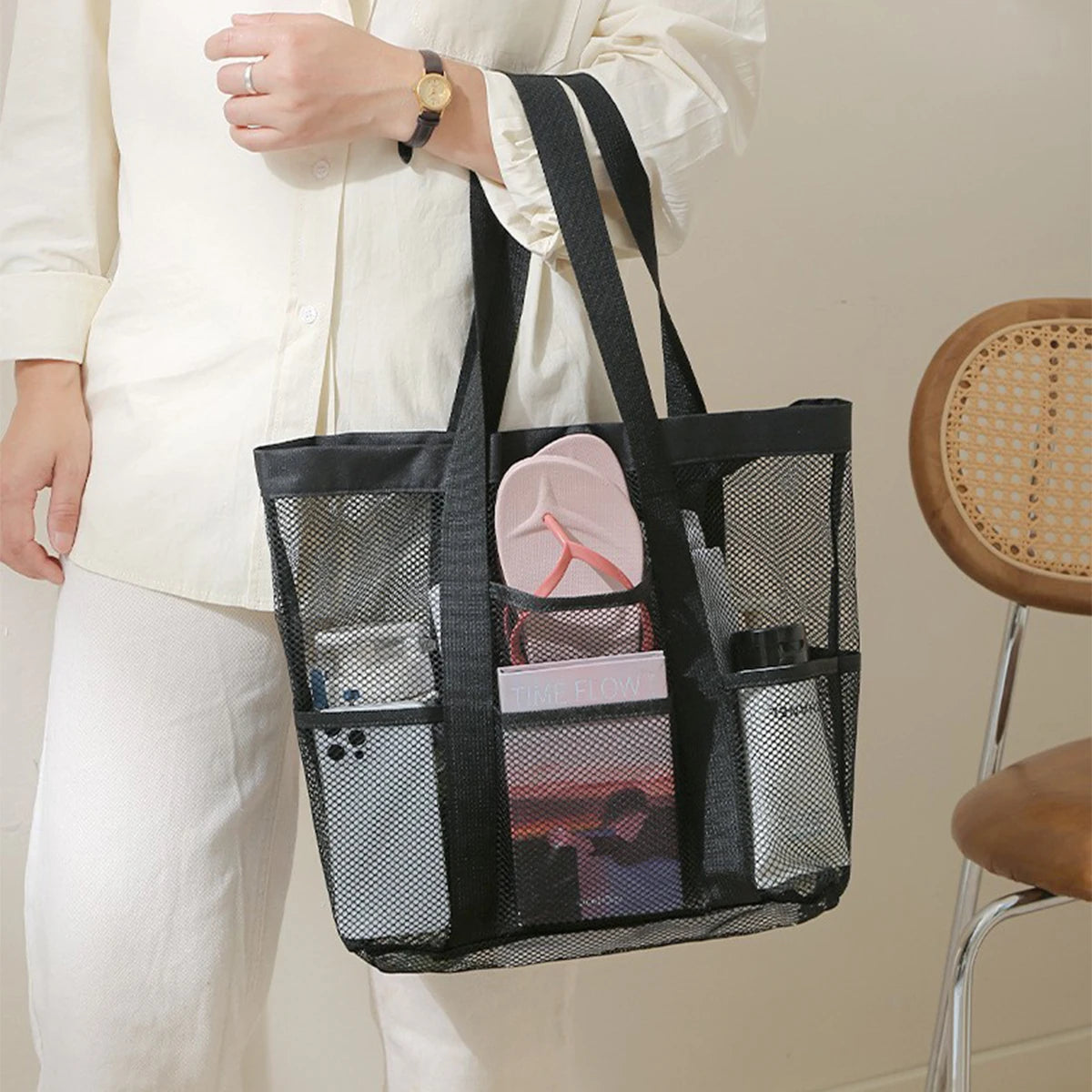 Black Storage Basket for Dirty Clothes
