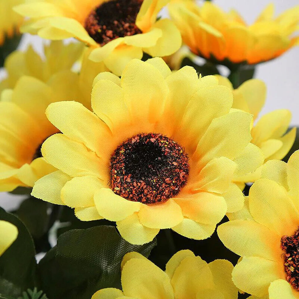 7 Heads Artificial Sunflower Flowers Bouquet