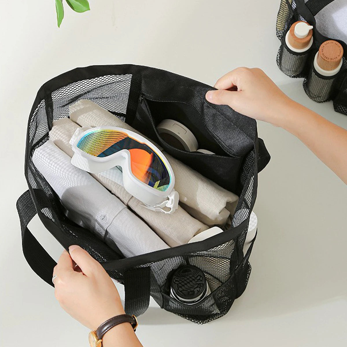 Black Storage Basket for Dirty Clothes