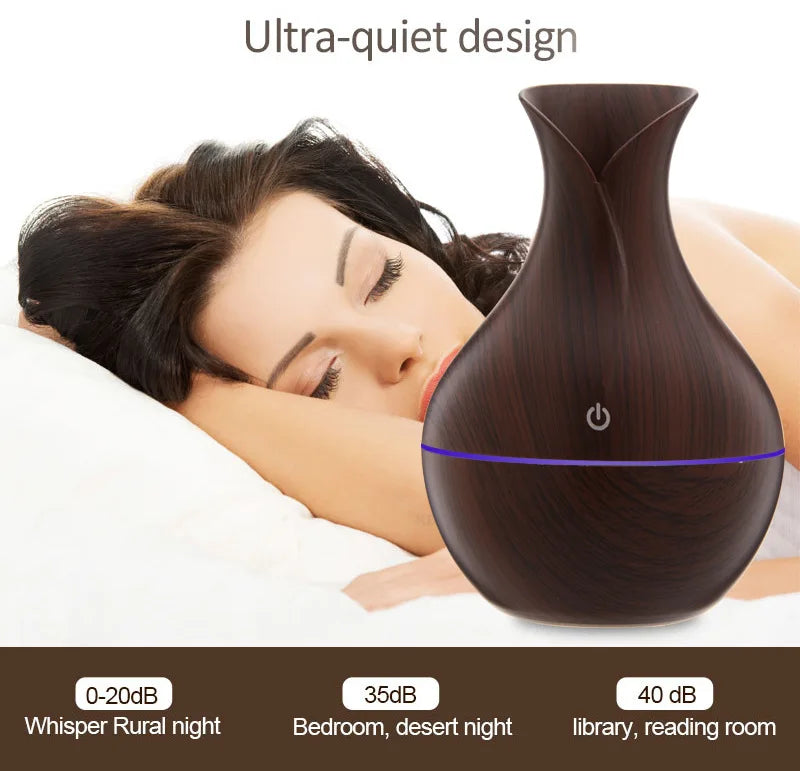 200ml Air Humidifier Essential Oil Diffuser USB