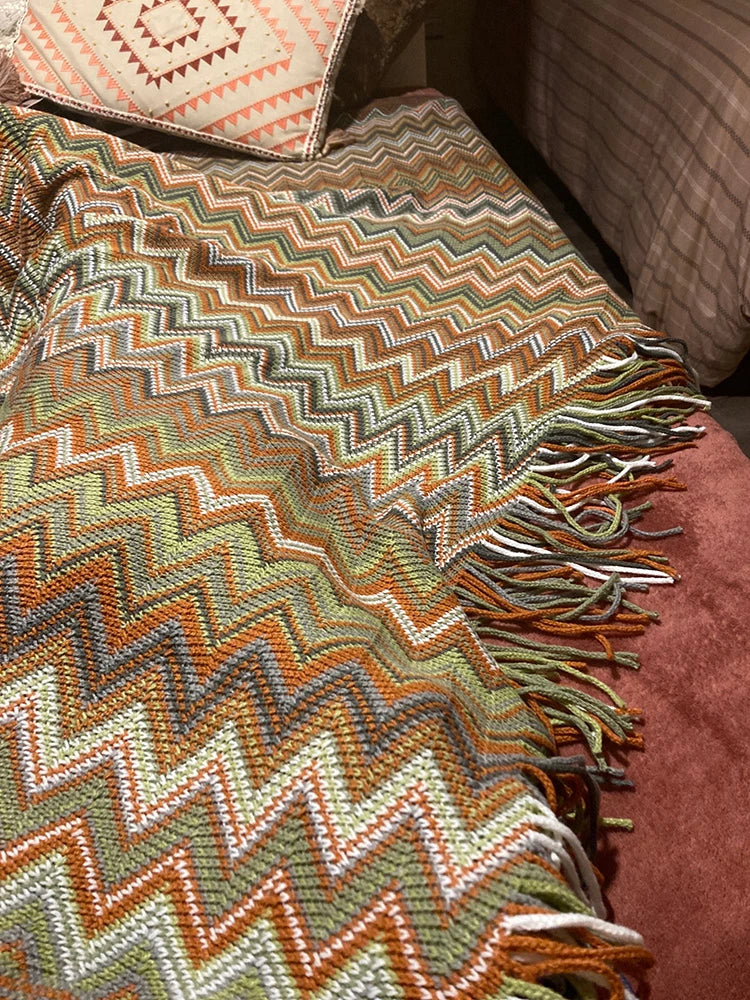 Boho Plaid Blanket
