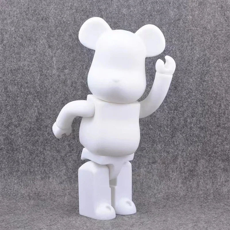 28cm Bear Statue Paint Block Bear Decor Desktop Ornaments