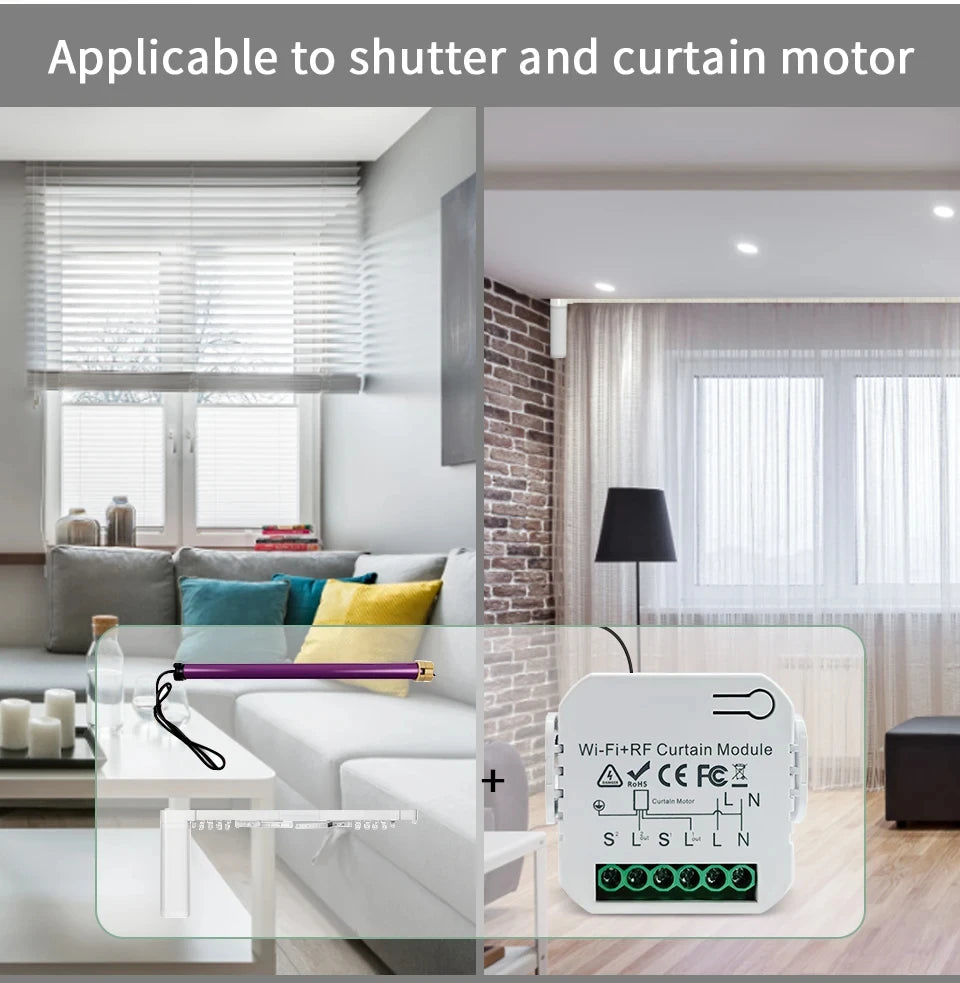 Tuya Smart WiFi Curtain Switch