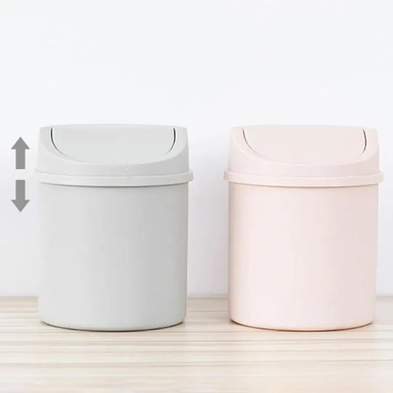 Mini Garbage Can Desktop Plastic