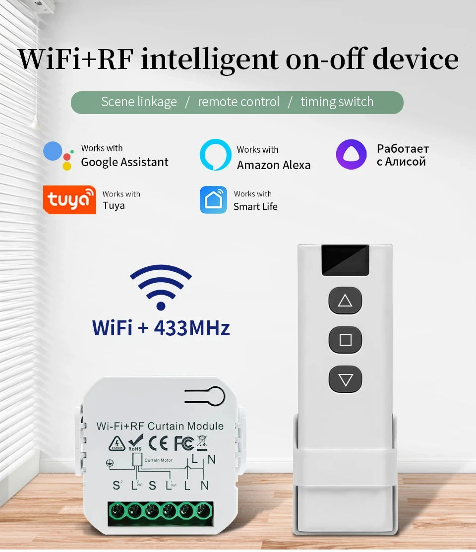 Tuya Smart WiFi Curtain Switch