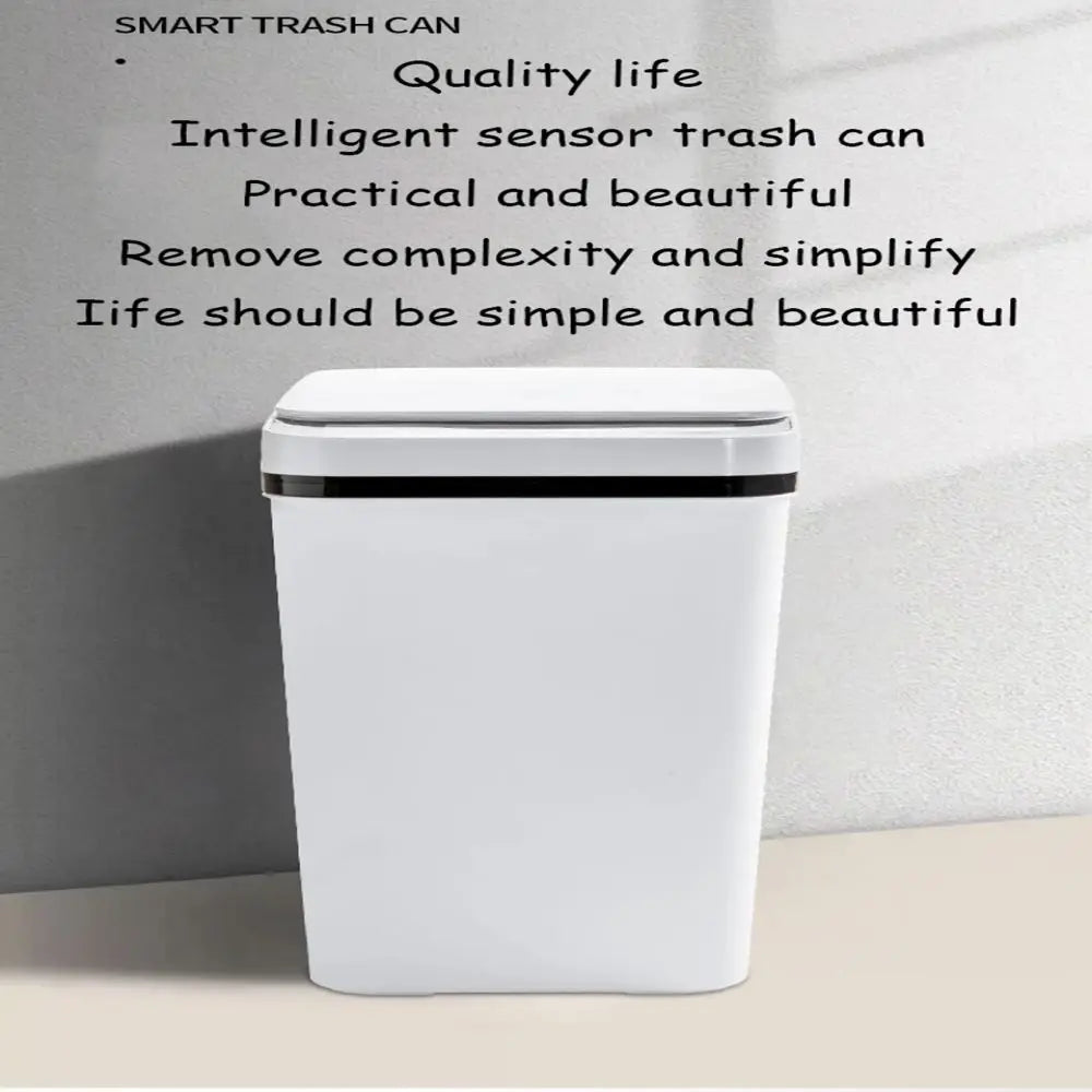 Bathroom Touchless Trash,12L Motion Sensor-Activated