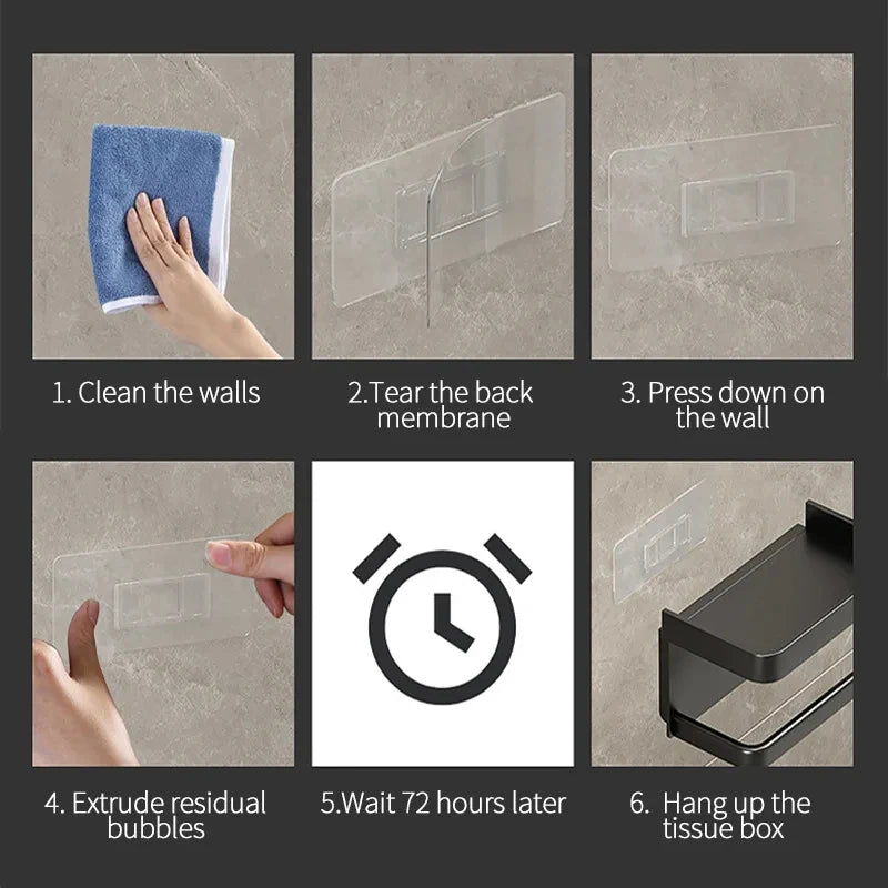 Plastic Toilet Paper Holder Storage Rack