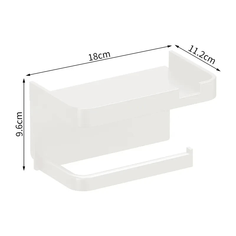 Plastic Toilet Paper Holder Storage Rack