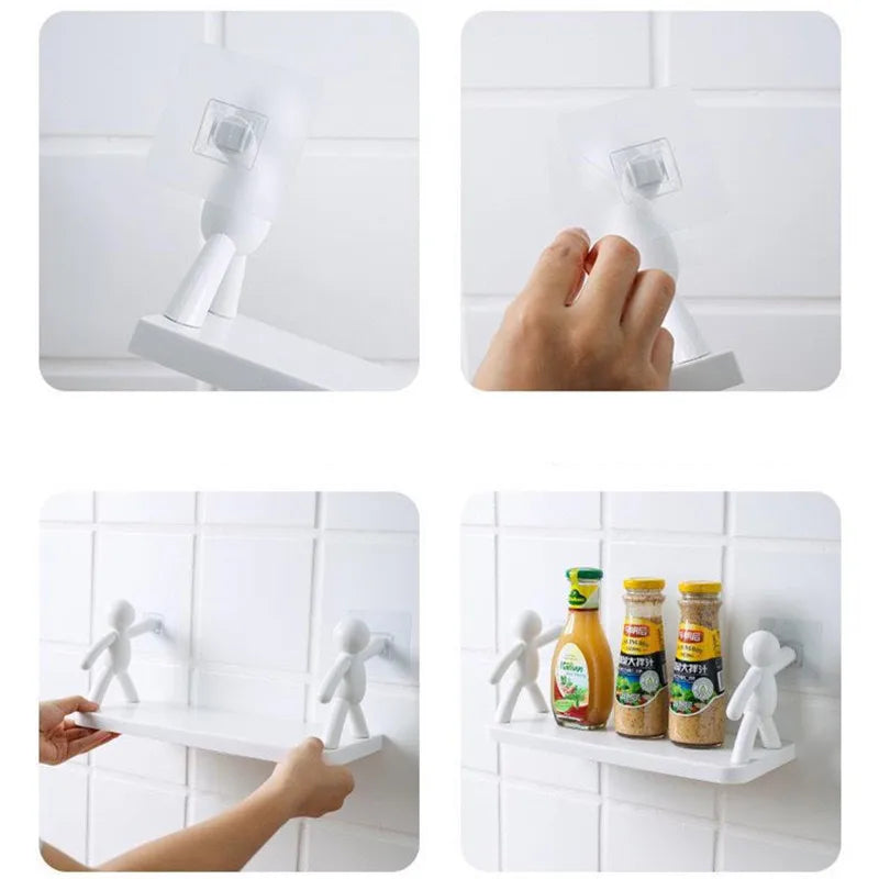 Bathroom Self-adhesive Shampoo Shelves