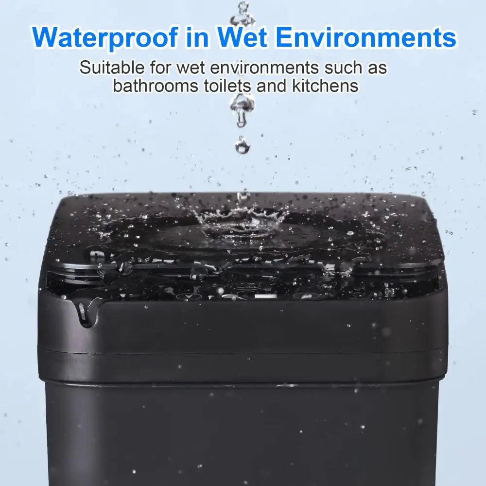 Bathroom Touchless Trash,12L Motion Sensor-Activated